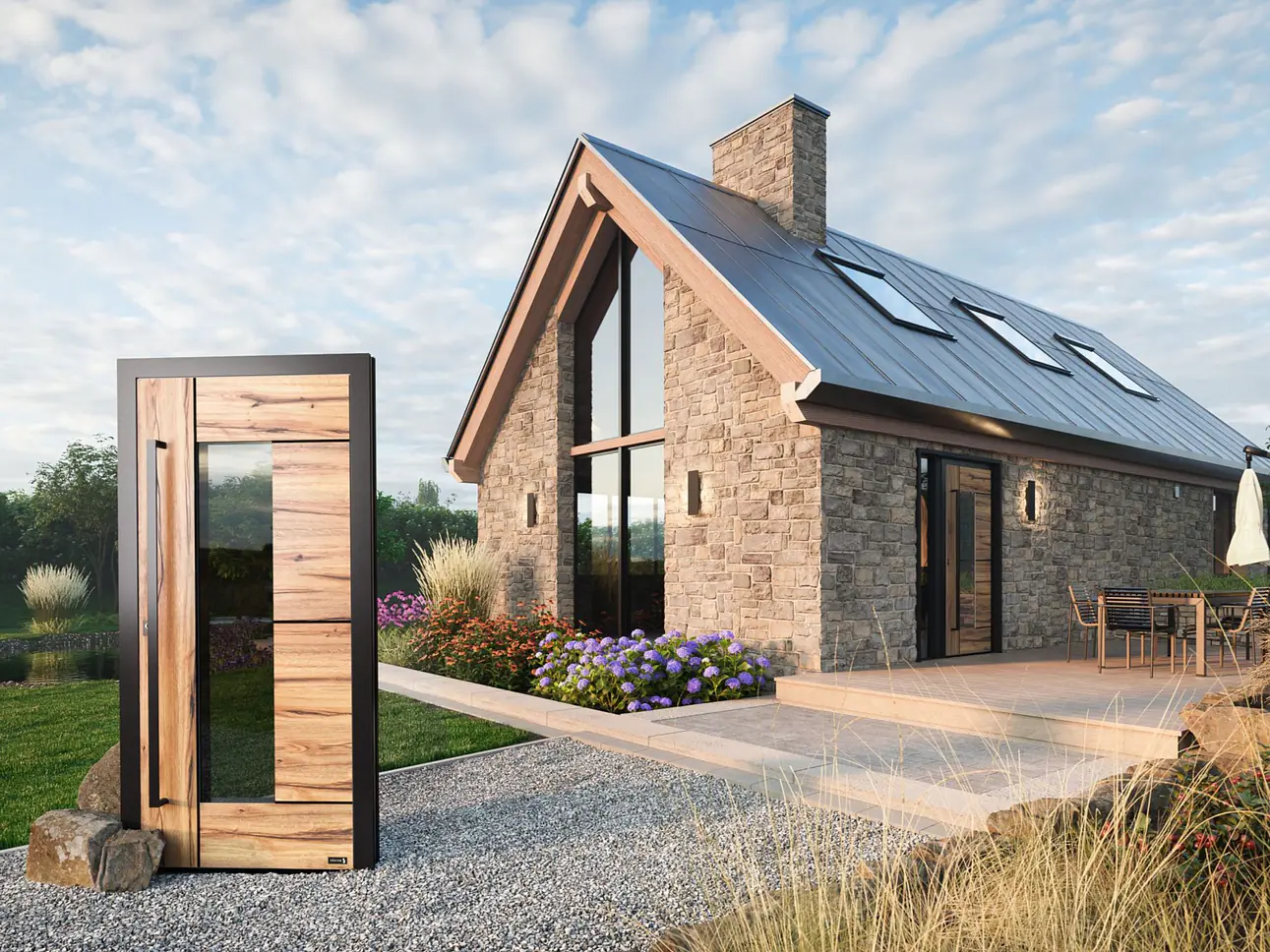 Köster Holzoptik Aluminiumhaustüren