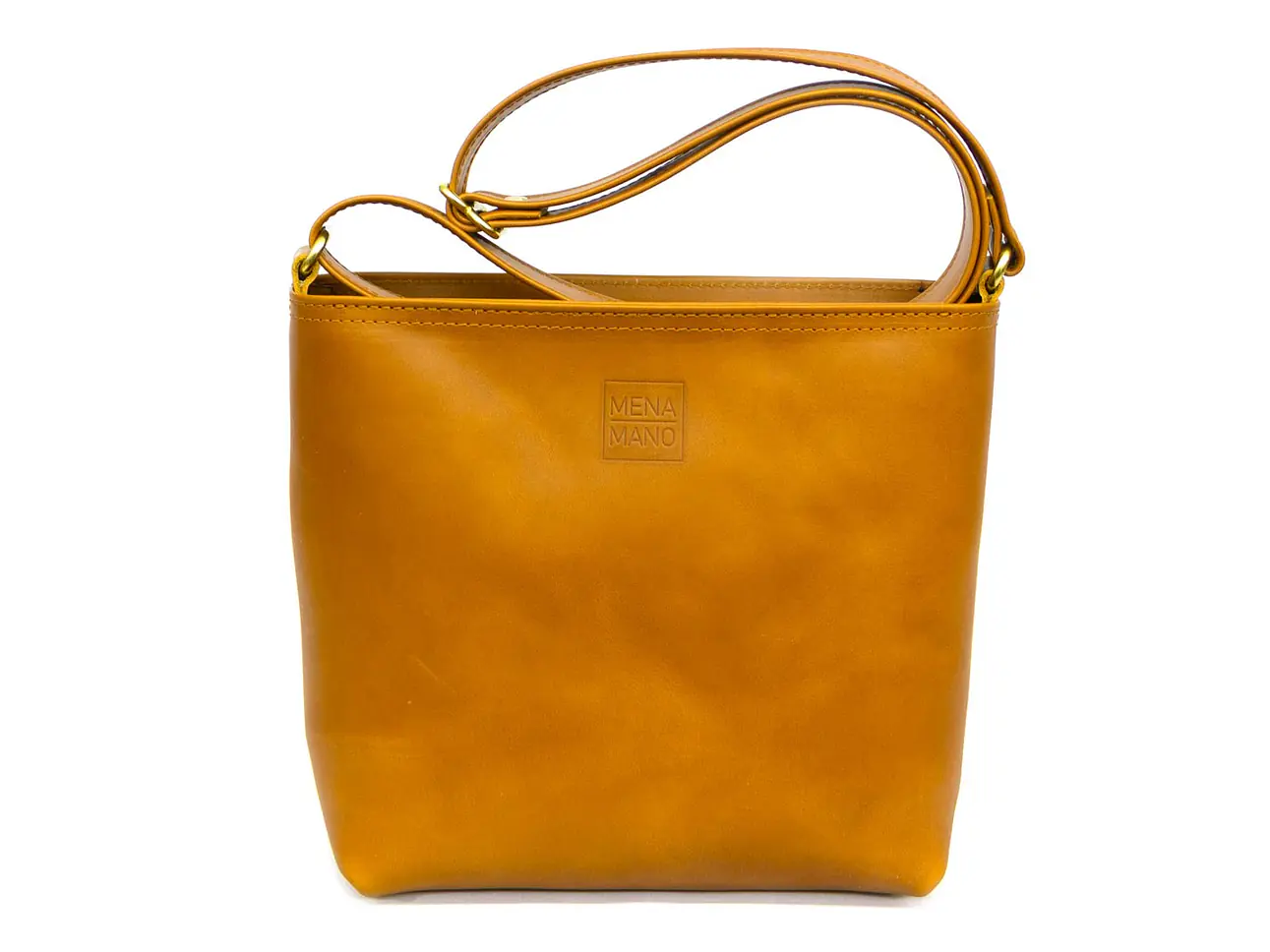 «Bella» Leder Umhängetasche mit Reissverschluss