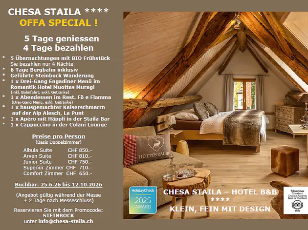 Chesa Staila **** Messe-Knüller