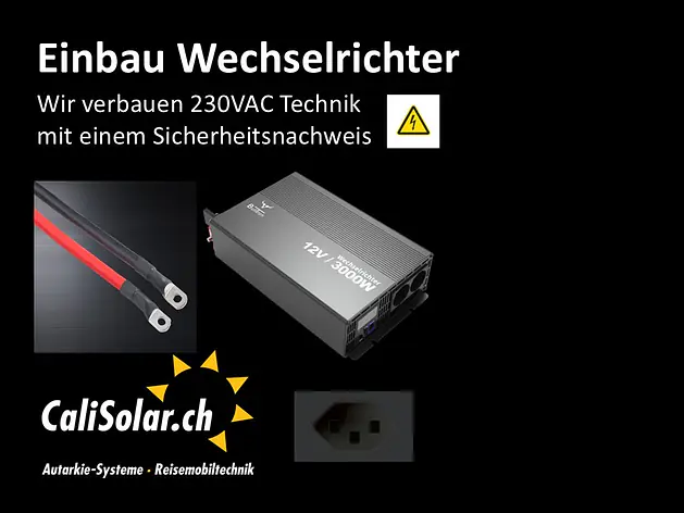Wechselrichter im Camper - 230VAC Technik